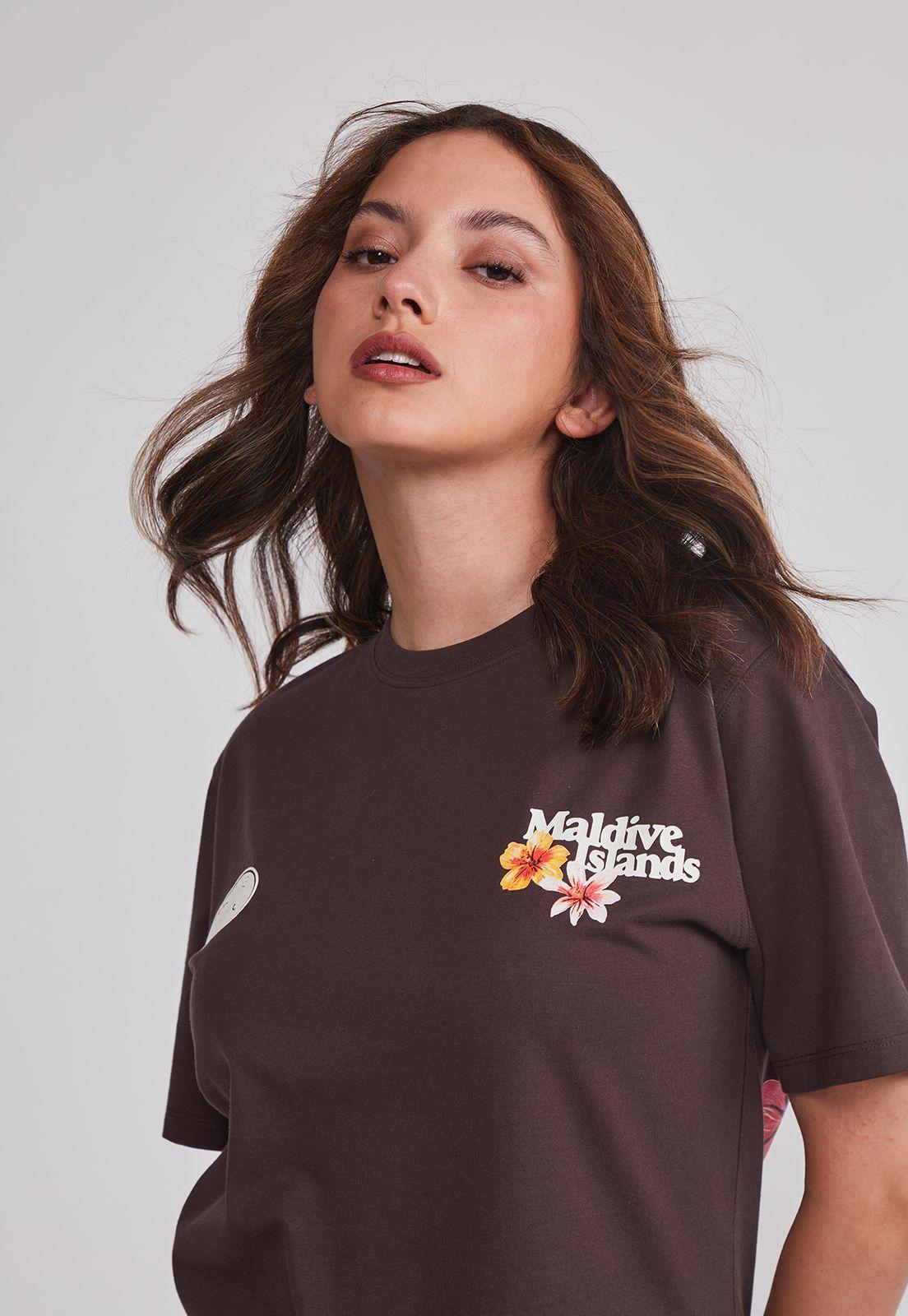Polera Mujer Oversize Est Trend Café Sioux-3