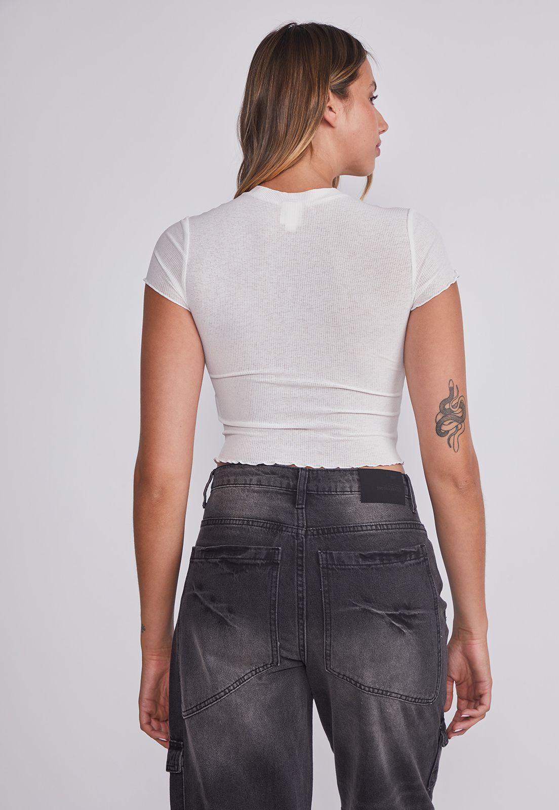 Polera Mujer Blanco Mariposa Sioux-3