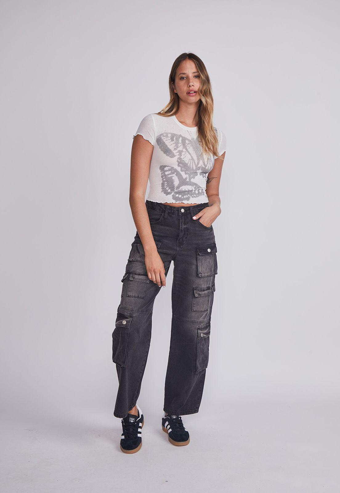 Polera Mujer Blanco Mariposa Sioux-4