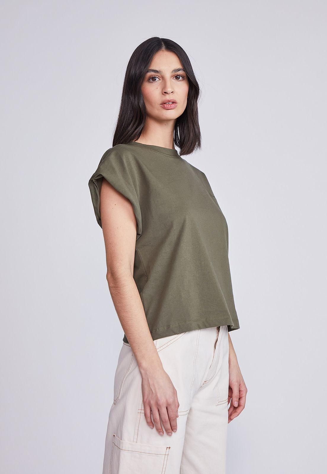 Polera Mujer Mangas Agarradas Verde Sioux-0