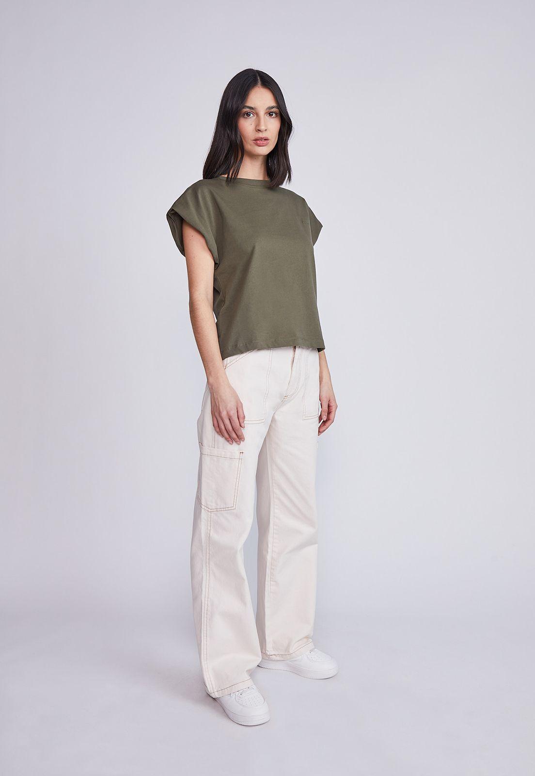 Polera Mujer Mangas Agarradas Verde Sioux-3