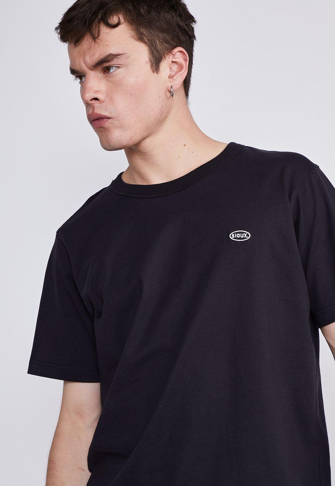 Polera Hombre Negro Basica Sioux-1