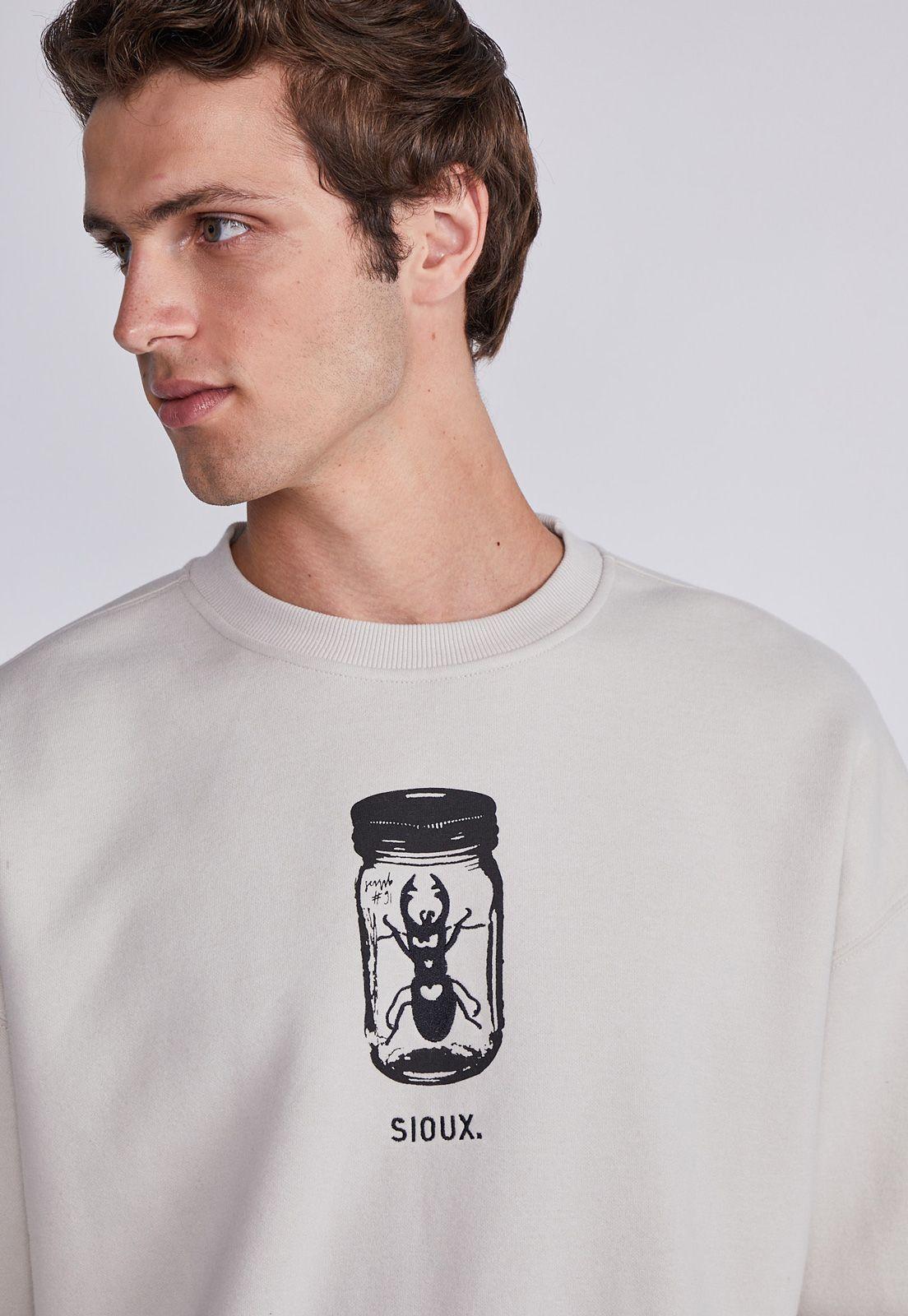 Polerón Hombre Crudo Insectos Sioux-1