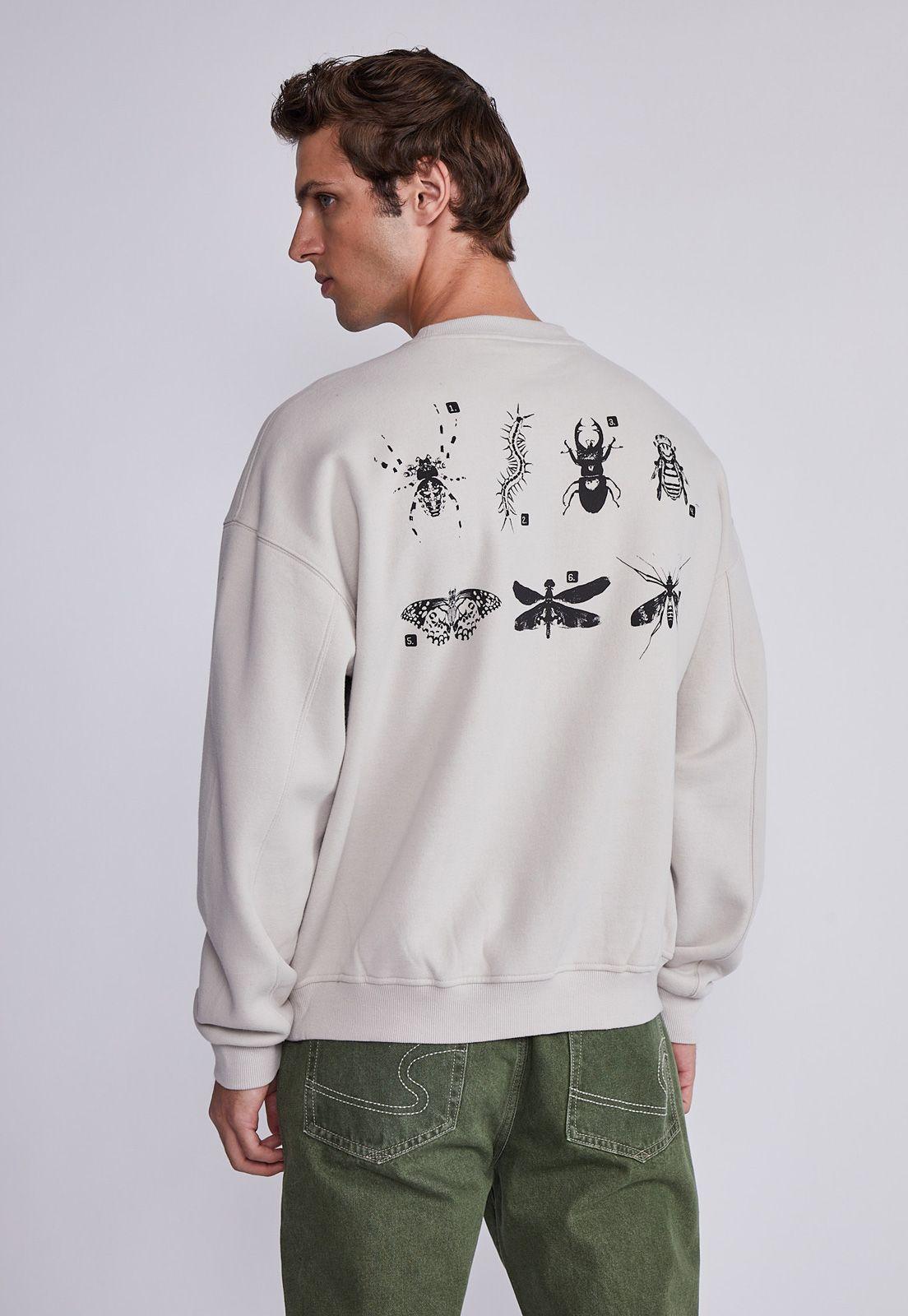 Polerón Hombre Crudo Insectos Sioux-2