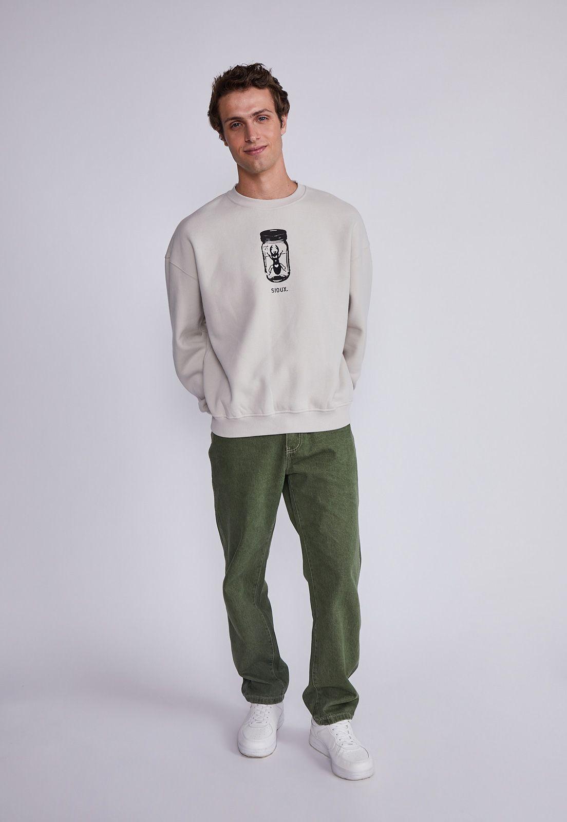 Polerón Hombre Crudo Insectos Sioux-3