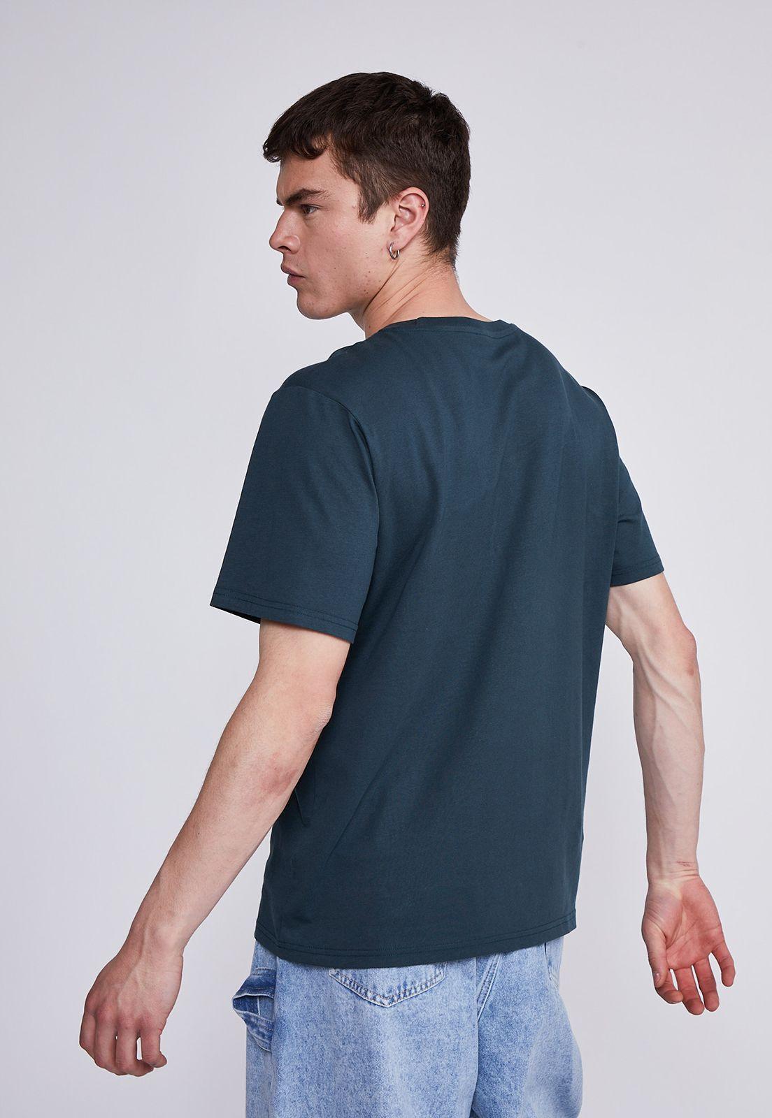 Polera Hombre Verde Bordado Sioux-2