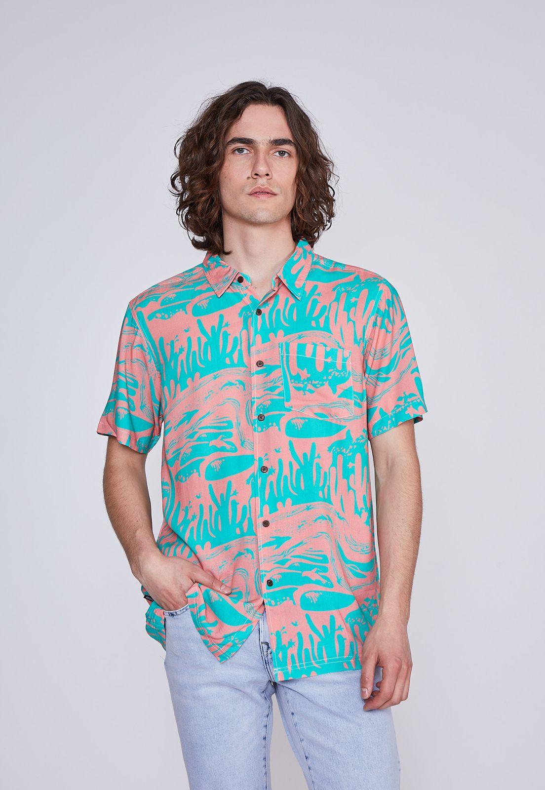 Camisa Hombre CacTus Rosado Sioux-0