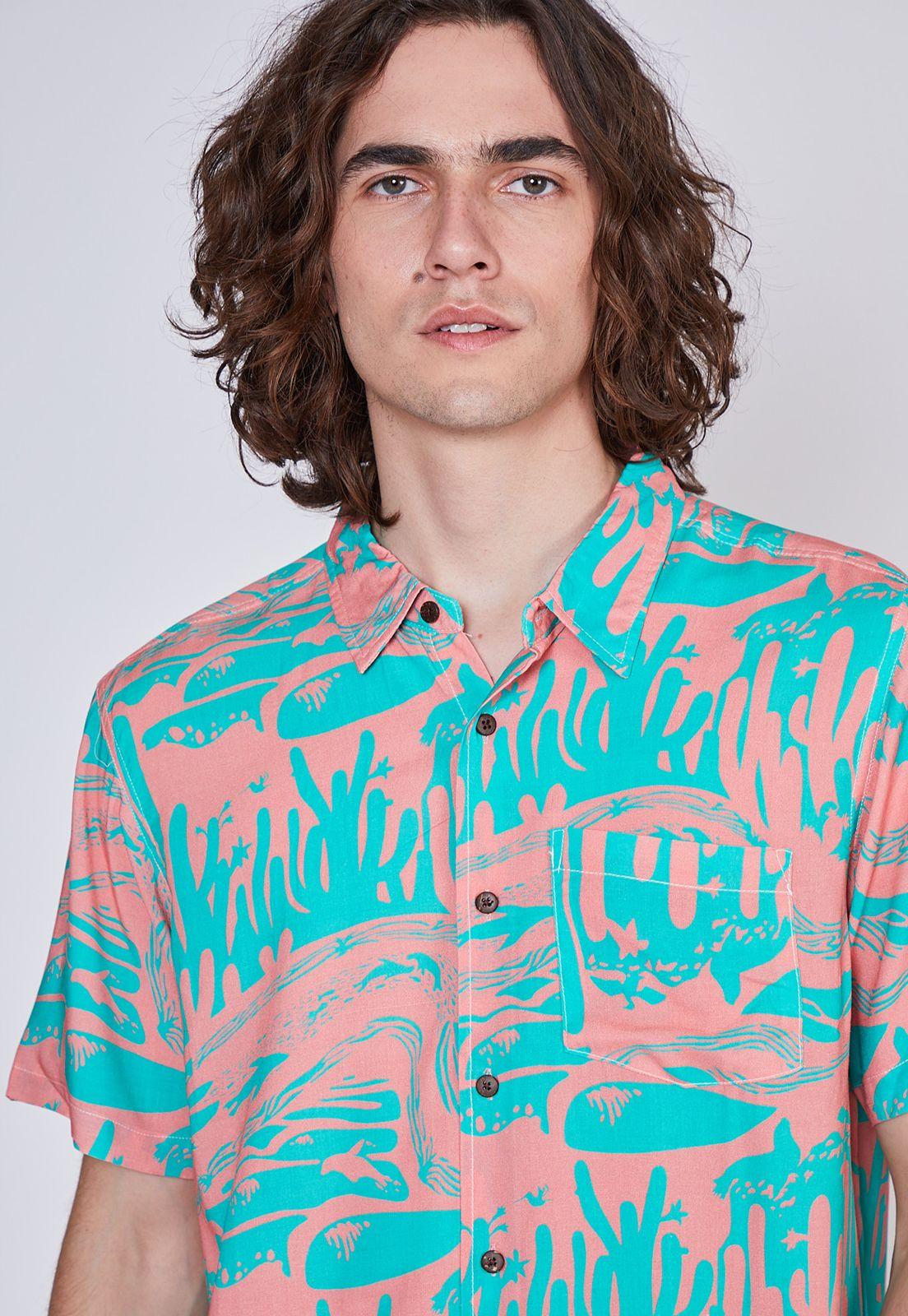 Camisa Hombre CacTus Rosado Sioux-1