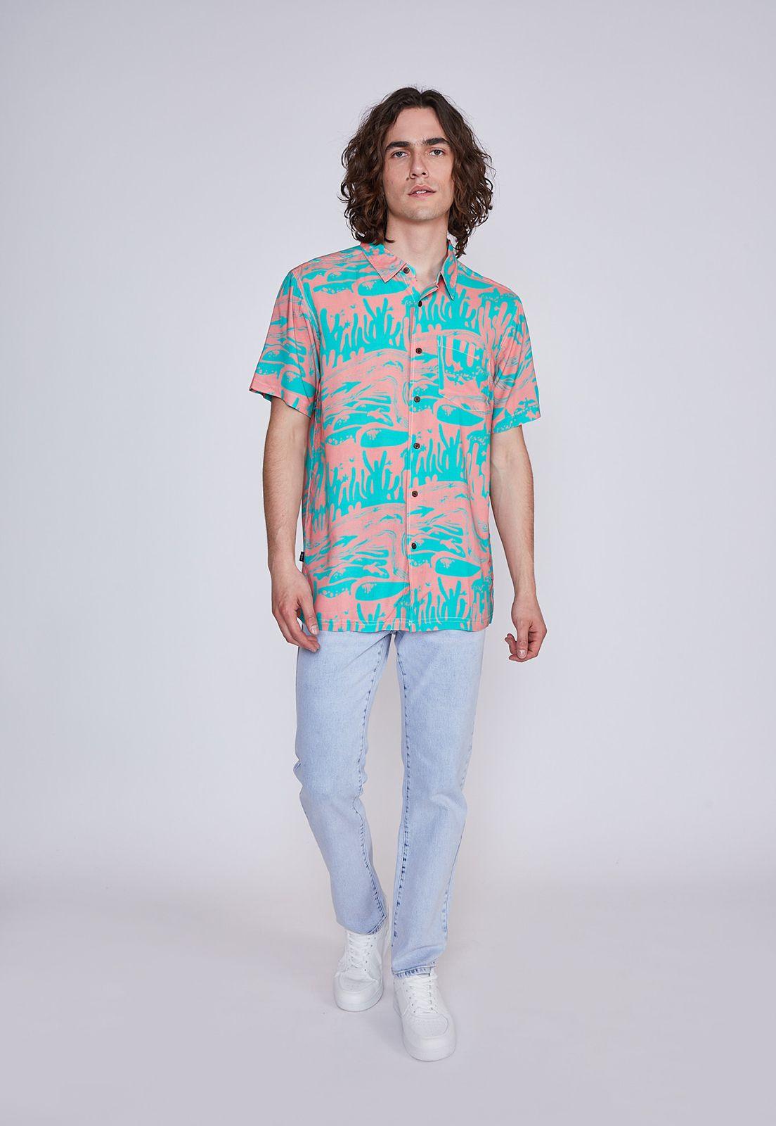 Camisa Hombre CacTus Rosado Sioux-3
