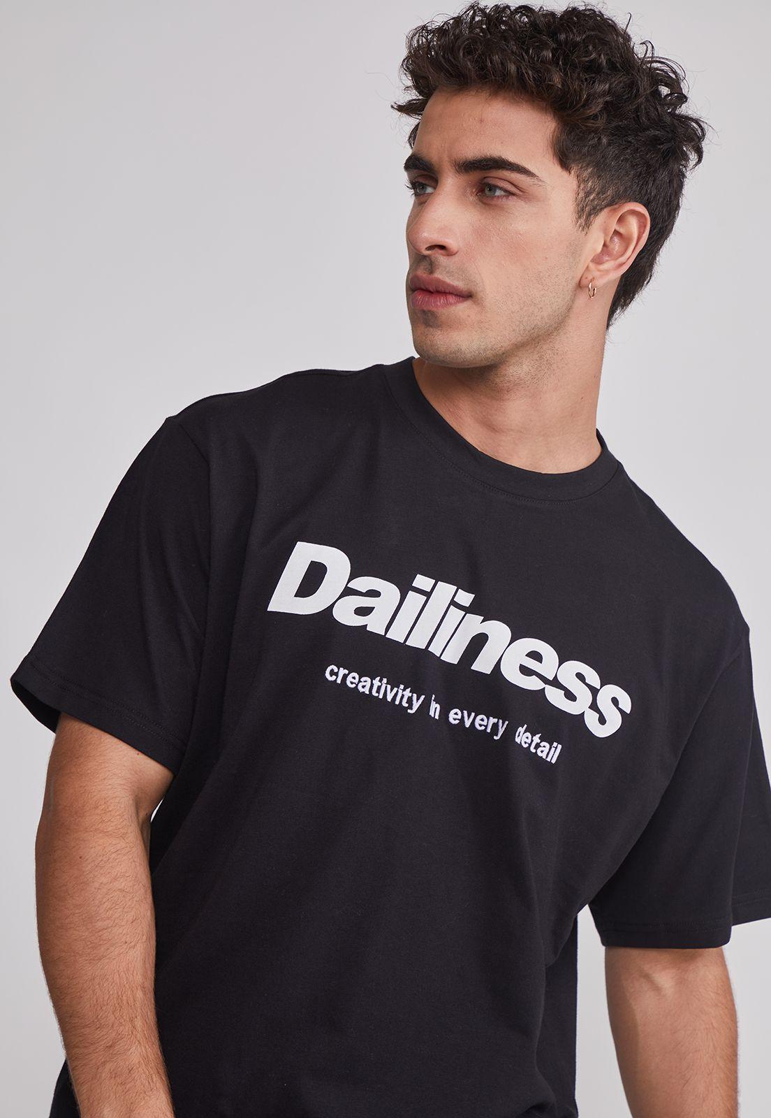 Polera Hombre Relaxed Carretas Negro Sioux-2