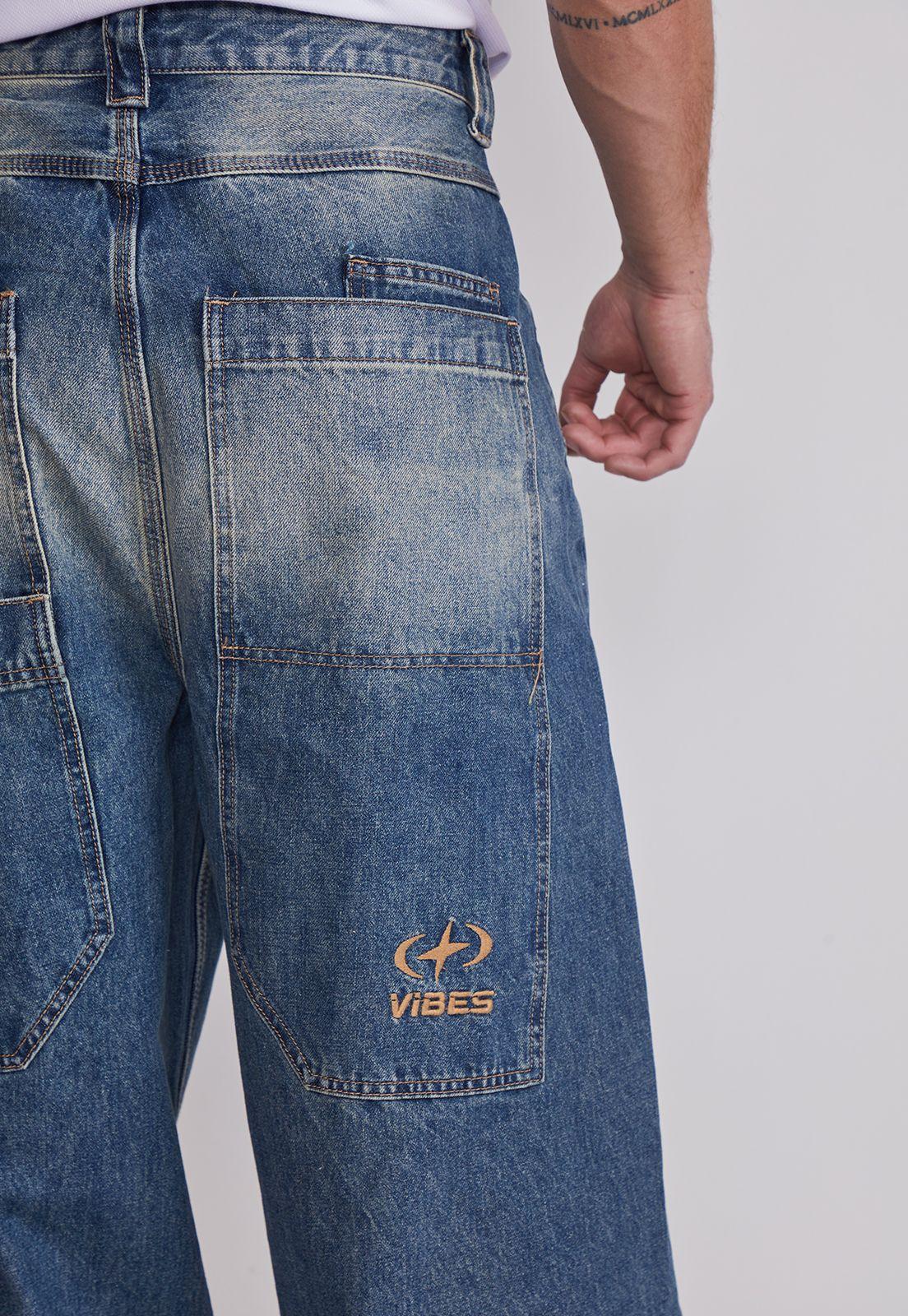 Jeans Hombre Mega Baggy Celeste Sioux-2