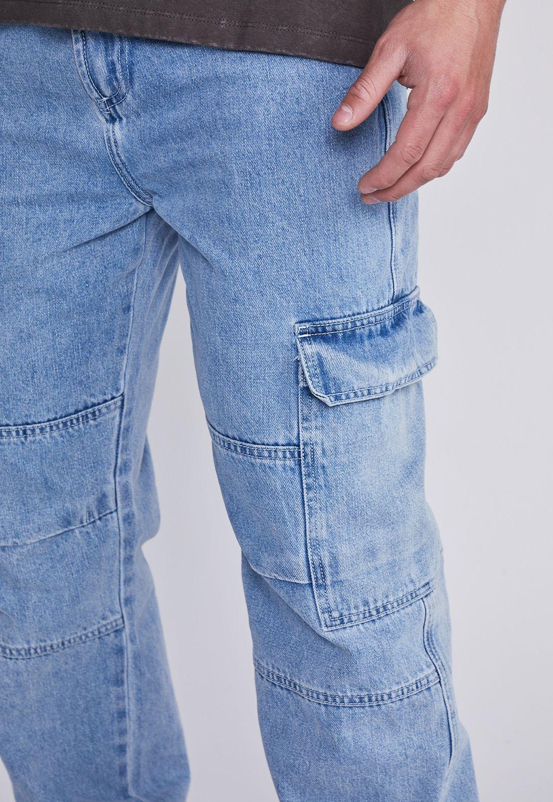 Jeans Hombre Azul Regular Baggy Sioux-1