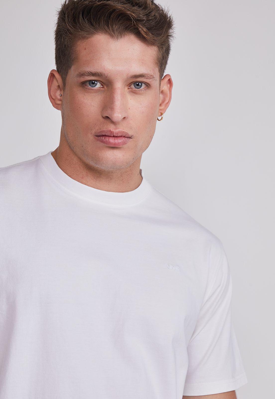 Polera Hombre Básica Blanco Sioux-0