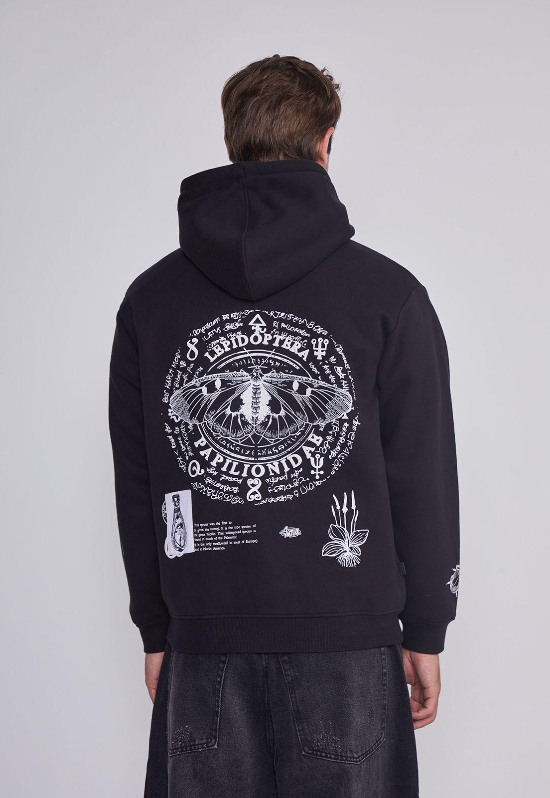 Poleron Hombre Mariposa Negro Sioux-3