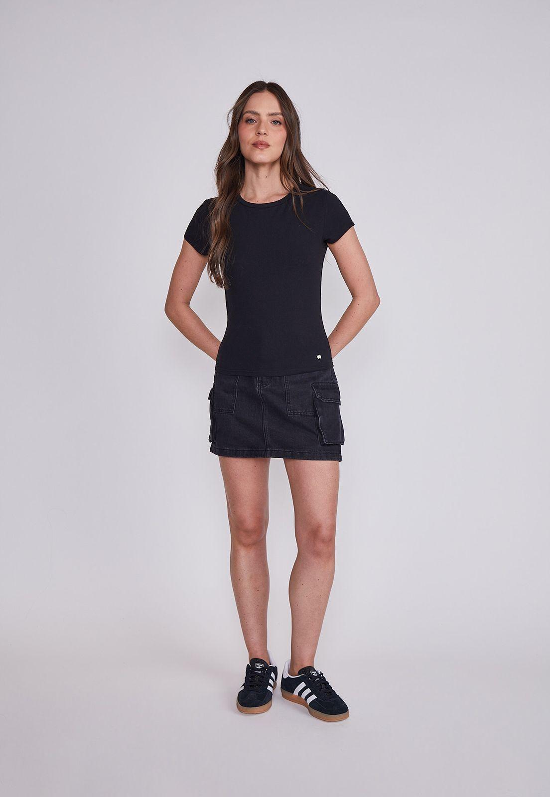 Polera Mujer Negro Tipo Peto Sioux-4