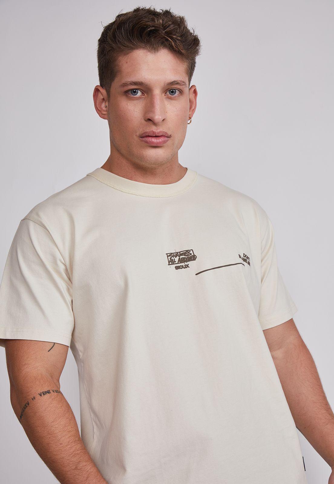 Polera Hombre Serpiente Beige Sioux-1