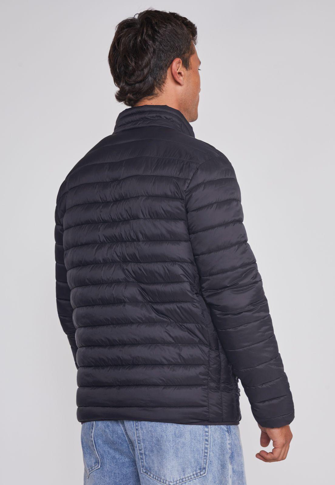 Parka Hombre Basica Lineas Negro Sioux-1