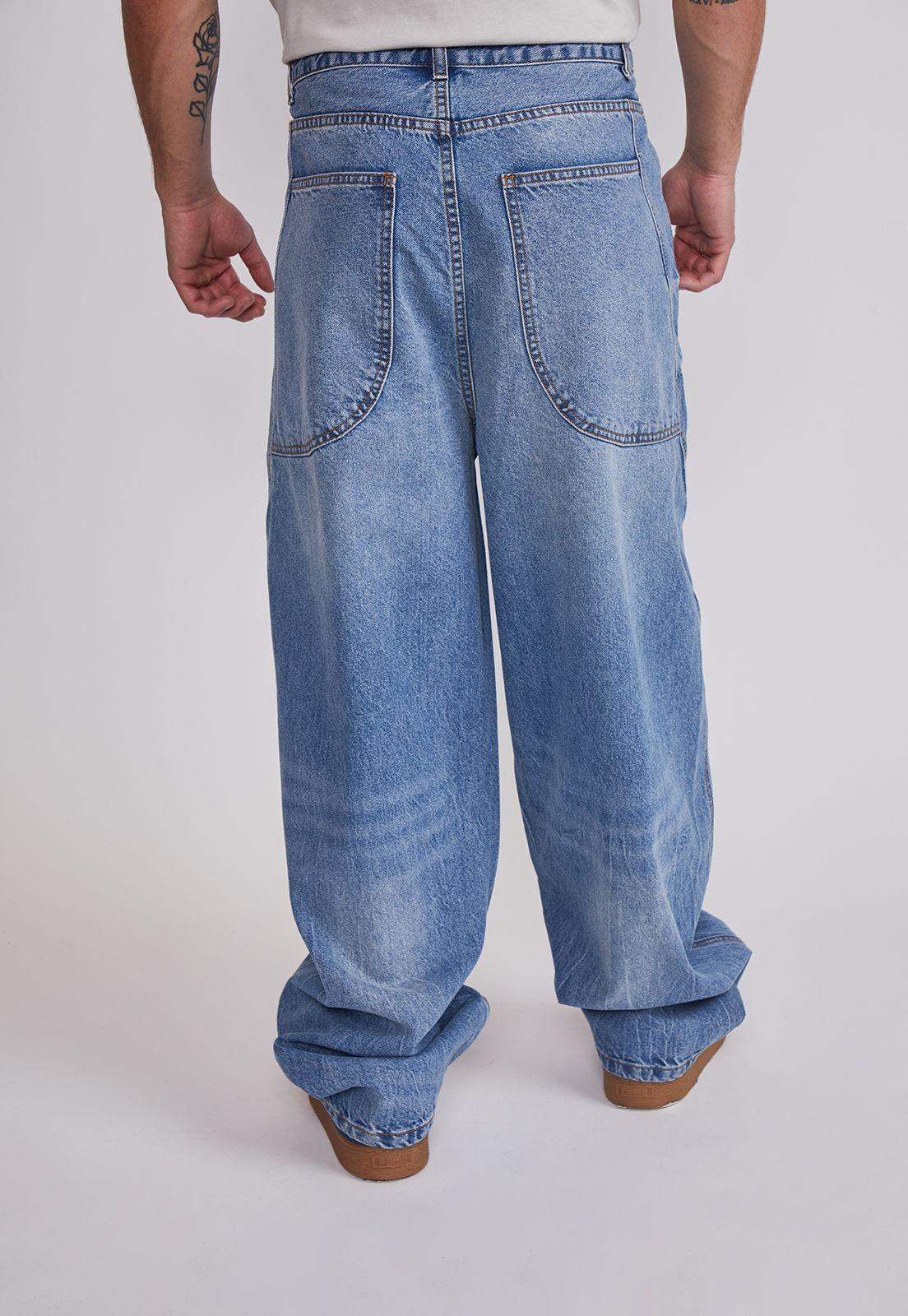 Jeans Hombre Loose Baggy Celeste Sioux-3