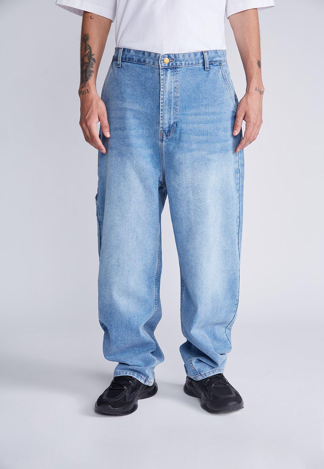 Jeans Cargo Baggy Azul Sioux-0