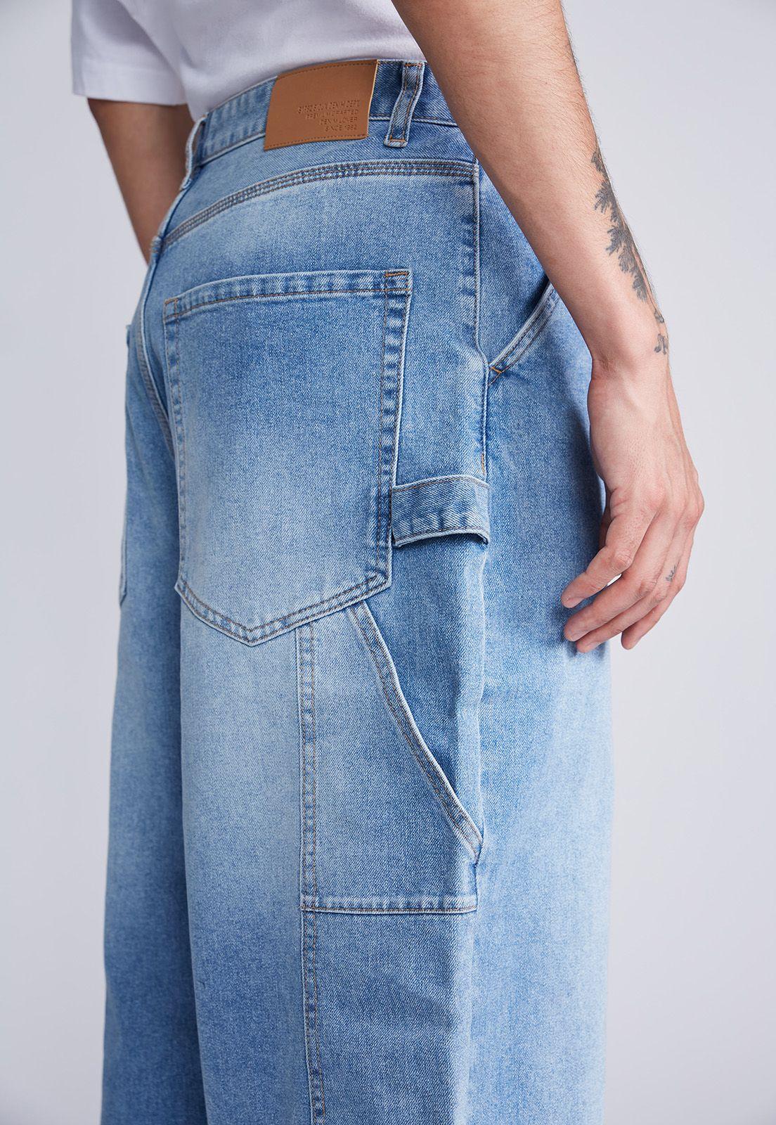 Jeans Cargo Baggy Azul Sioux-1