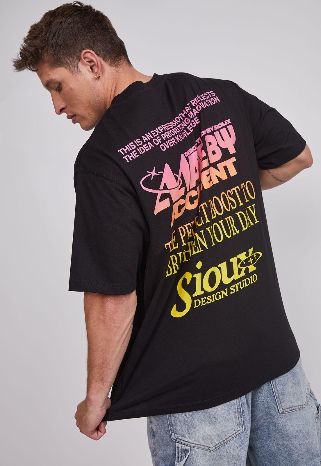 Polera Hombre Visionary Negro Sioux-1