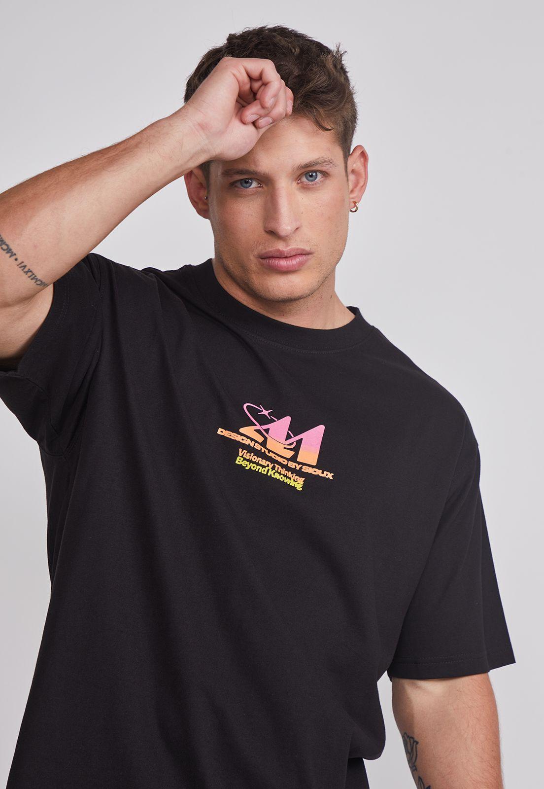 Polera Hombre Visionary Negro Sioux-2