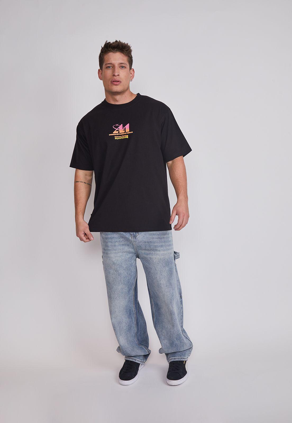 Polera Hombre Visionary Negro Sioux-4