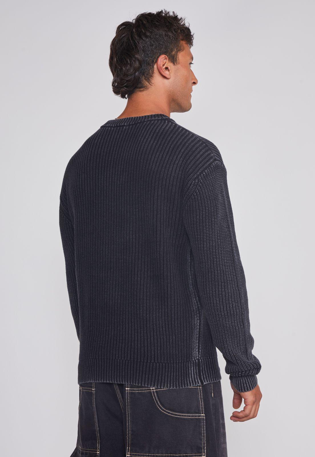 Sweater Hombre Lavado Death Negro Sioux-1