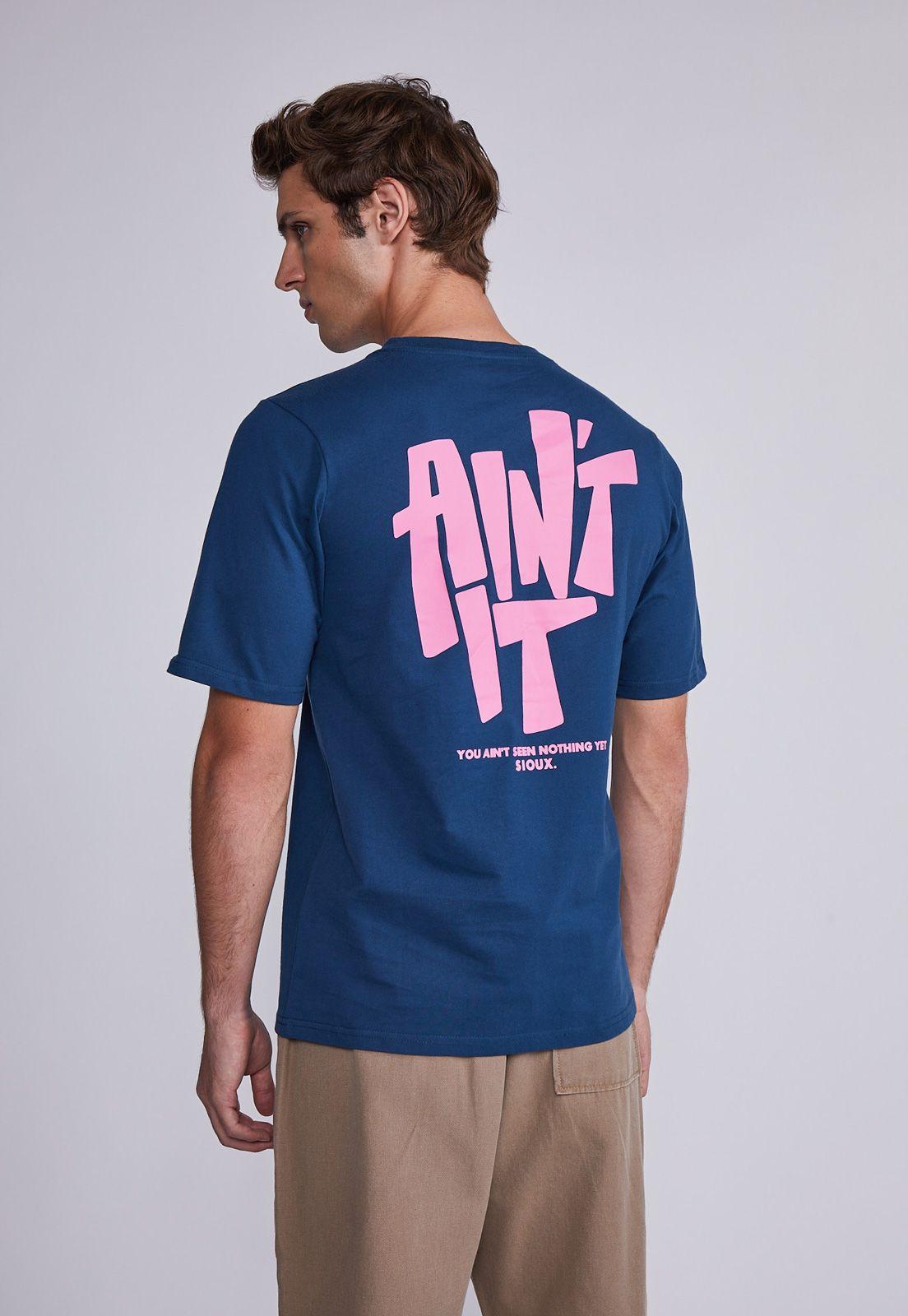 Polera Hombre Azul Big Ain't Sioux-2