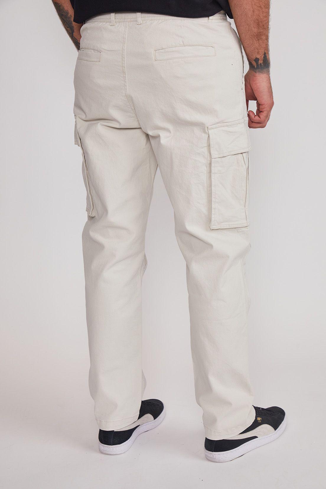 Pantalón Hombre Cargo Relaxed Crudo Sioux-1