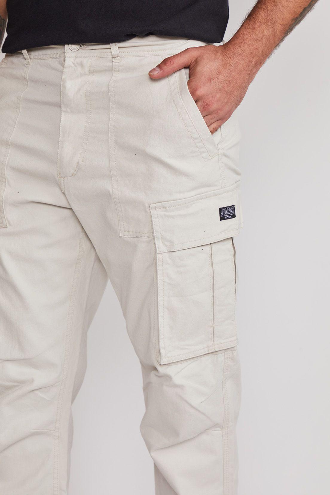 Pantalón Hombre Cargo Relaxed Crudo Sioux-2