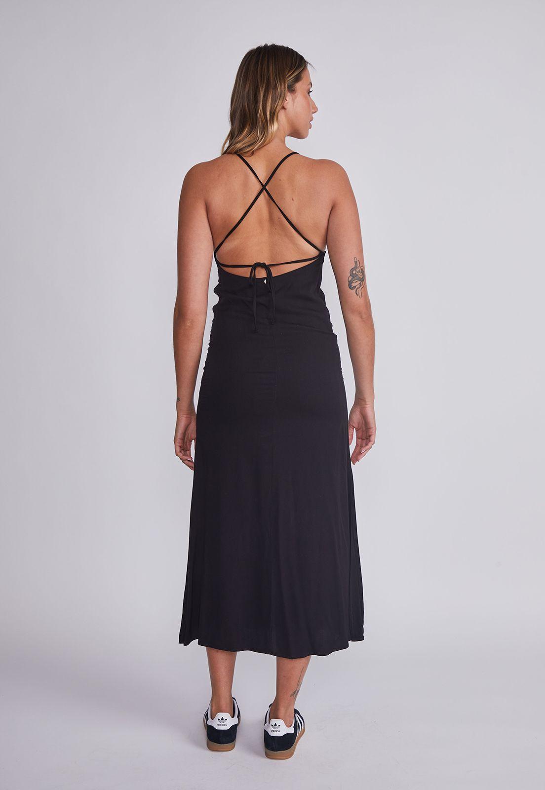 Vestido Mujer Negro Wild Tiritas Sioux-4