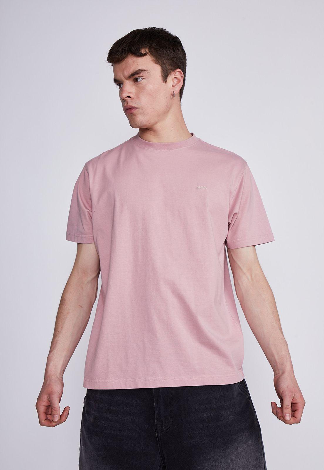 Polera Hombre Rosado Basica Sioux-0
