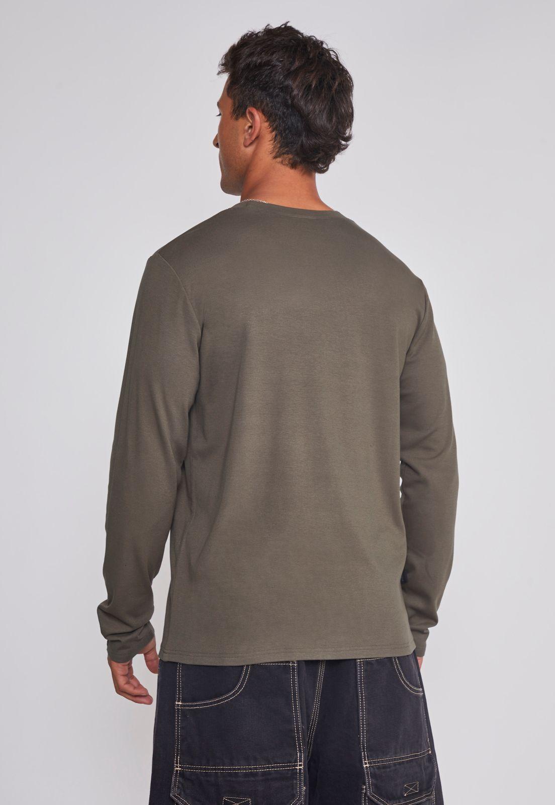 Polera Hombre Tipo Camiseta Térmica Verde Sioux-1