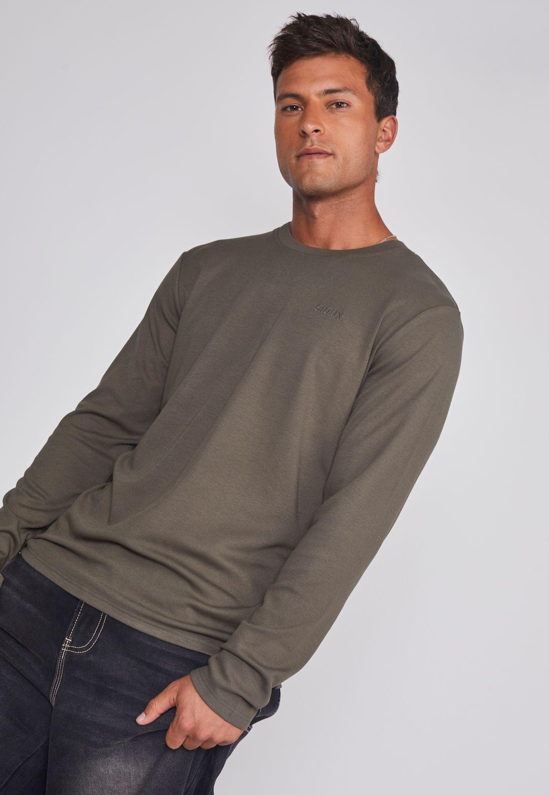 Polera Hombre Tipo Camiseta Térmica Verde Sioux-4