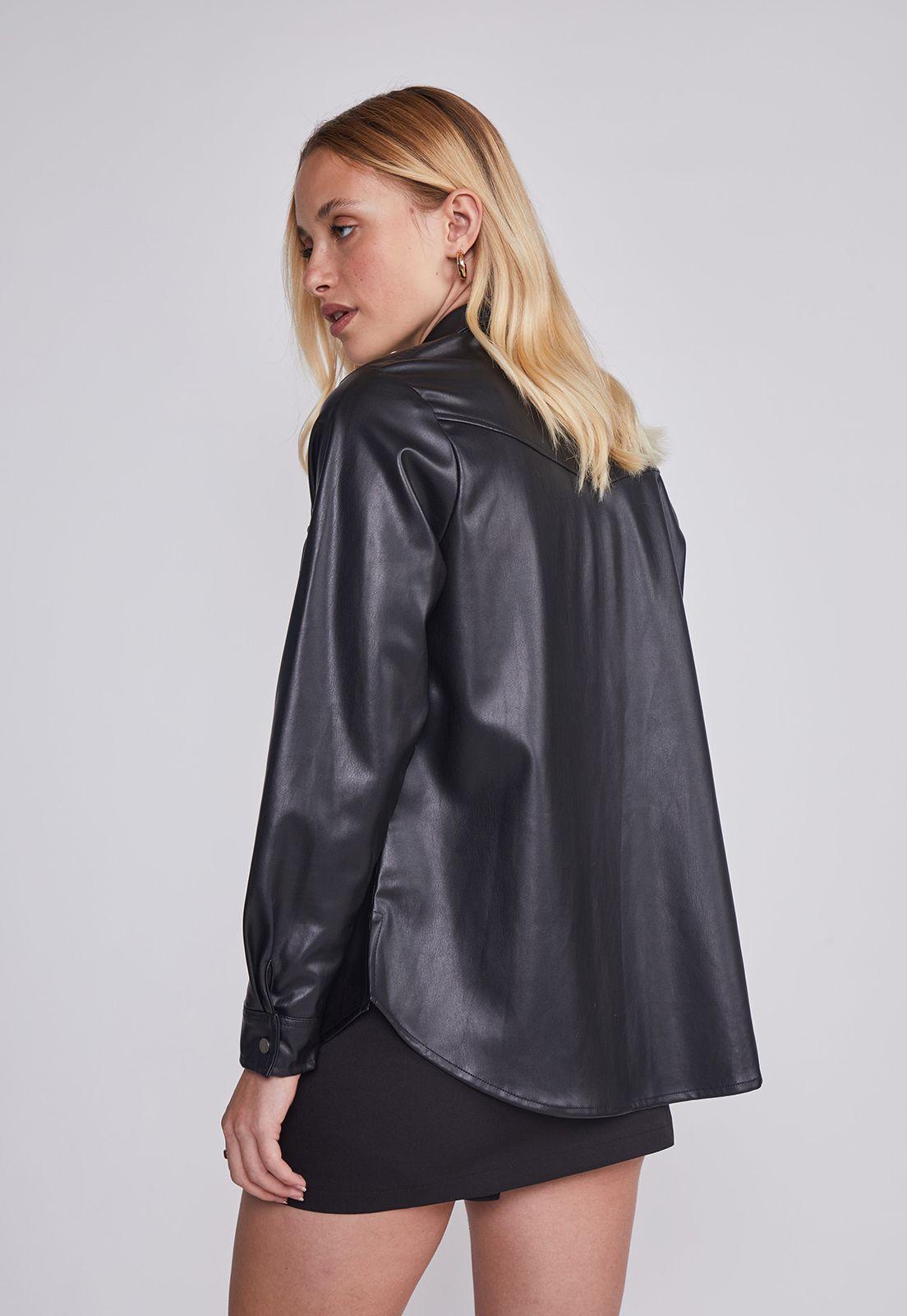 Sobrecamisa Mujer Western Negro Sioux-3