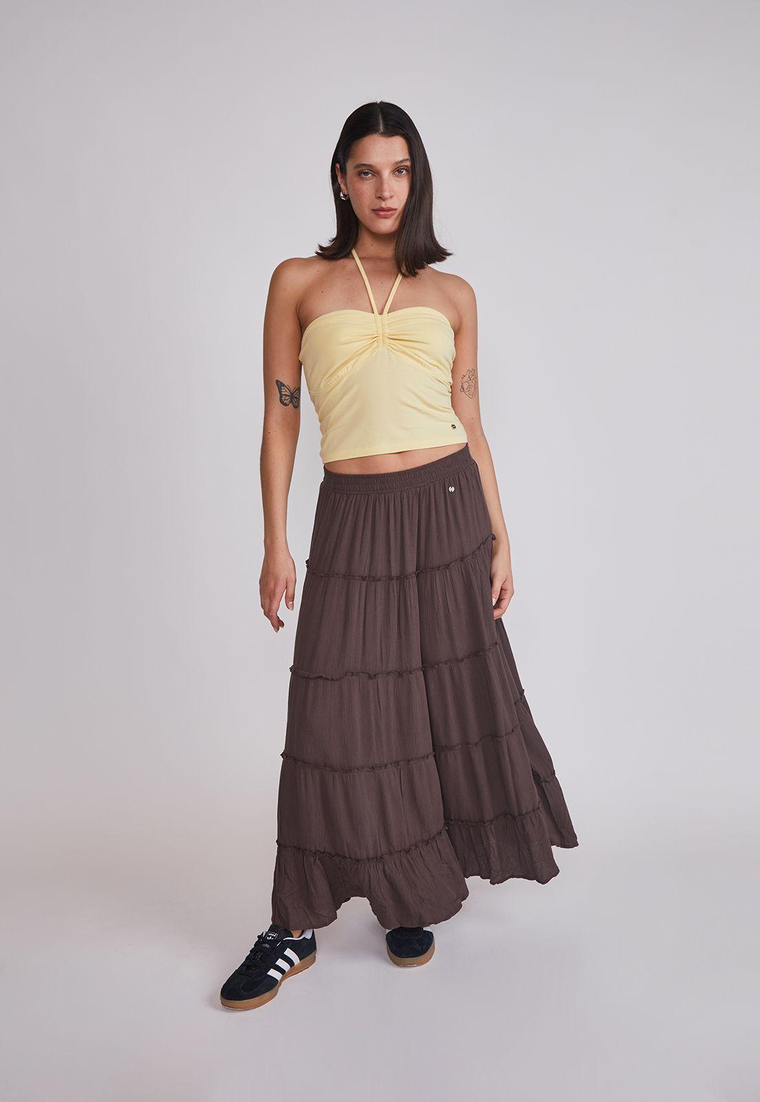 Peto Mujer Lazo Cuello Amarillo Sioux-4