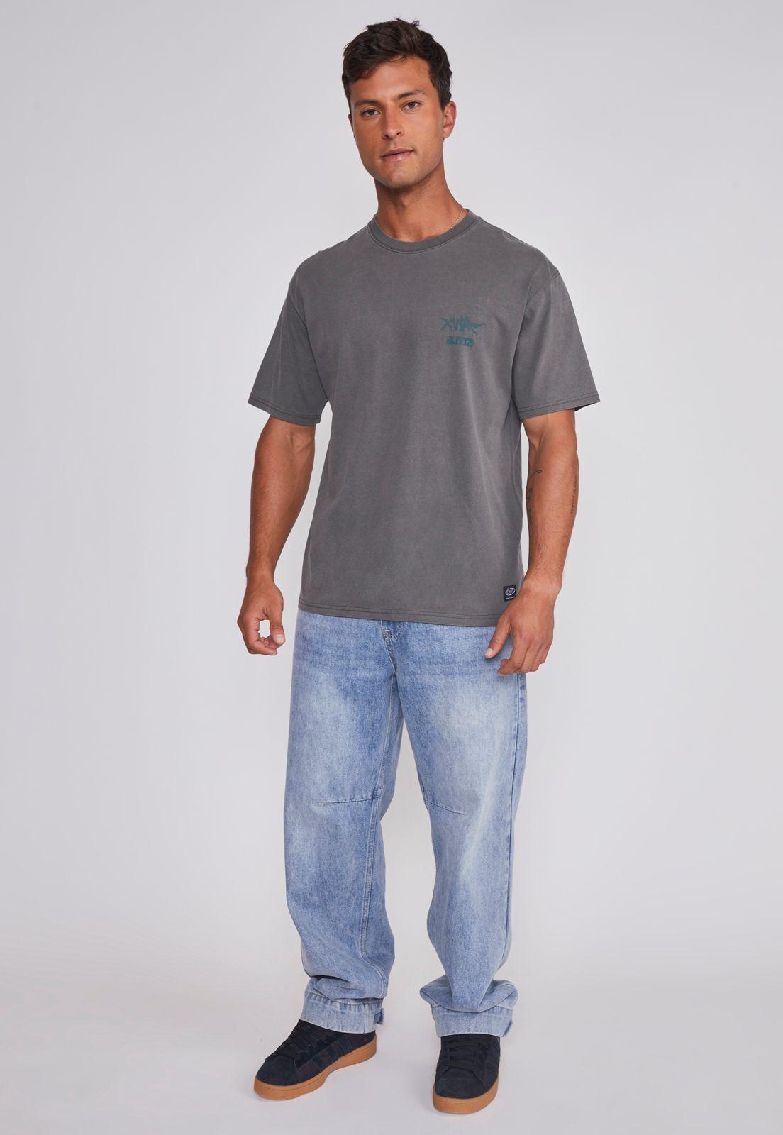 Polera Hombre Lavada Dinosaurio Café Sioux-2