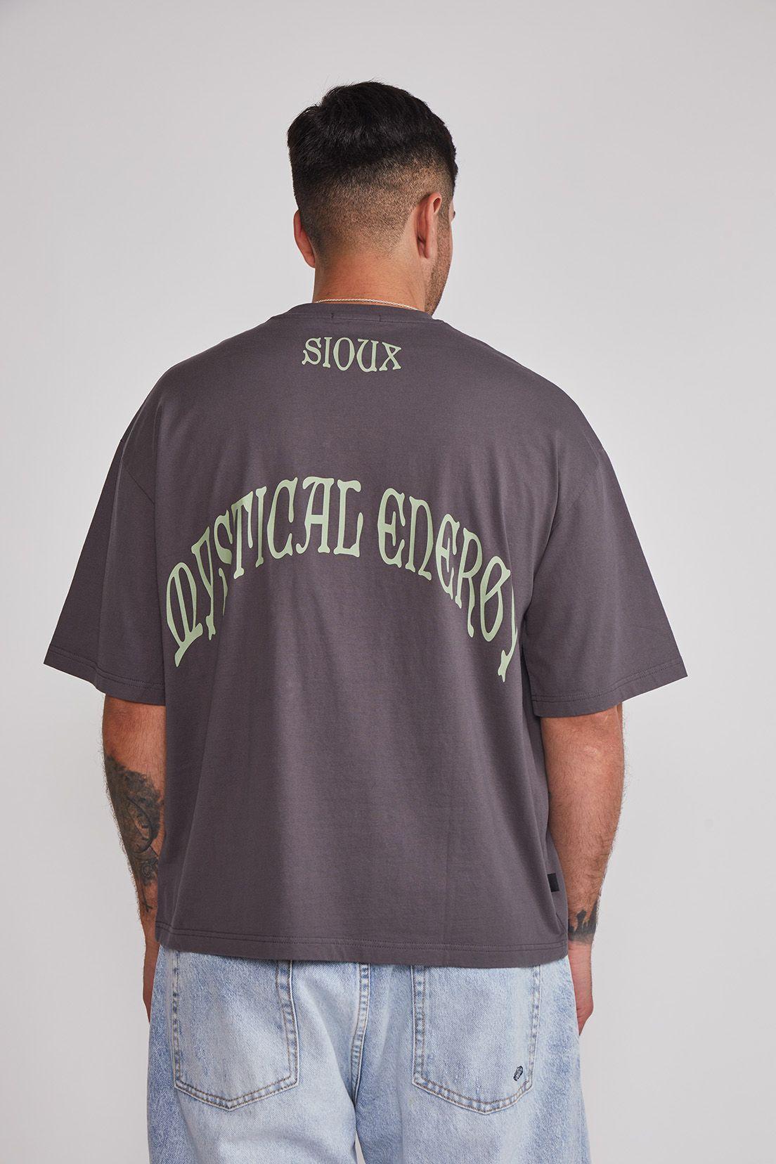 Polera Hombre Boxy Pegasus Gris Sioux-2
