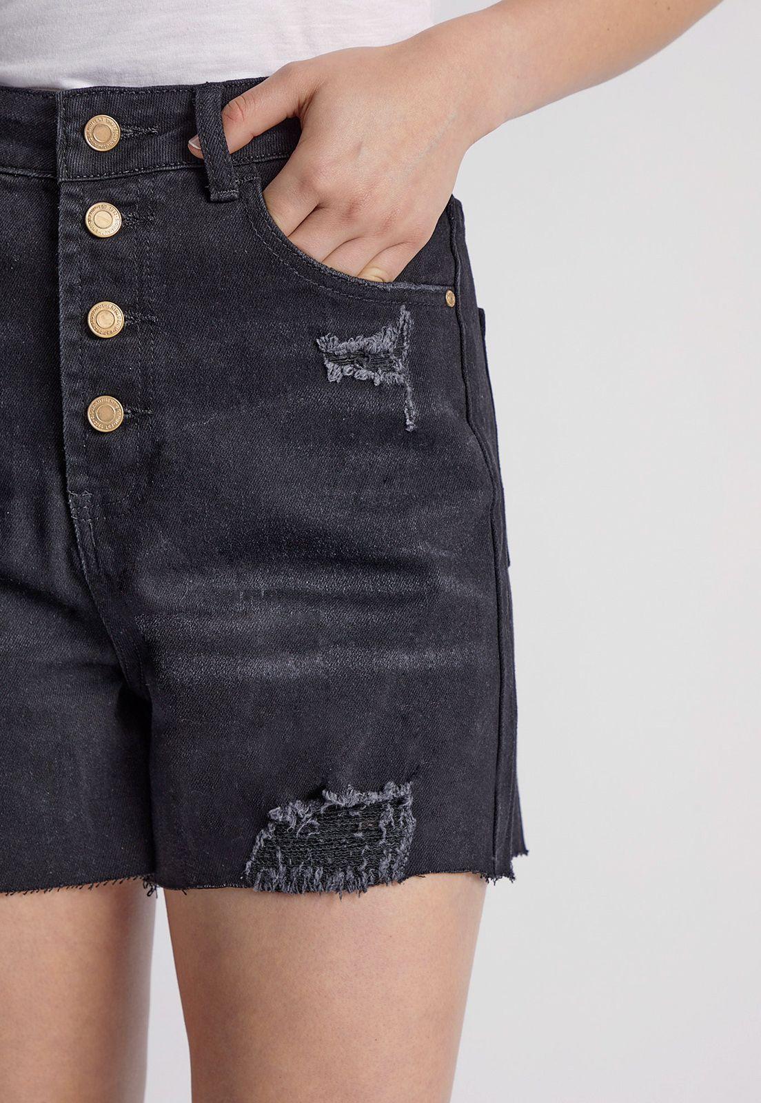 Short Mujer Destroyer Negro Sioux-1