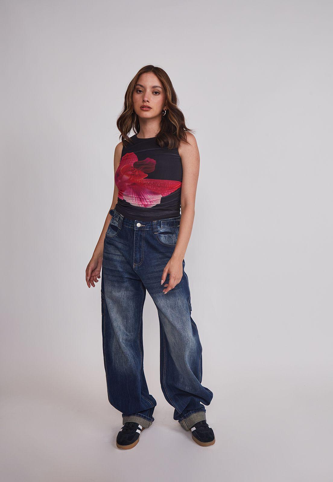 Peto Mujer Drapeado Trend Fucsia Sioux-1