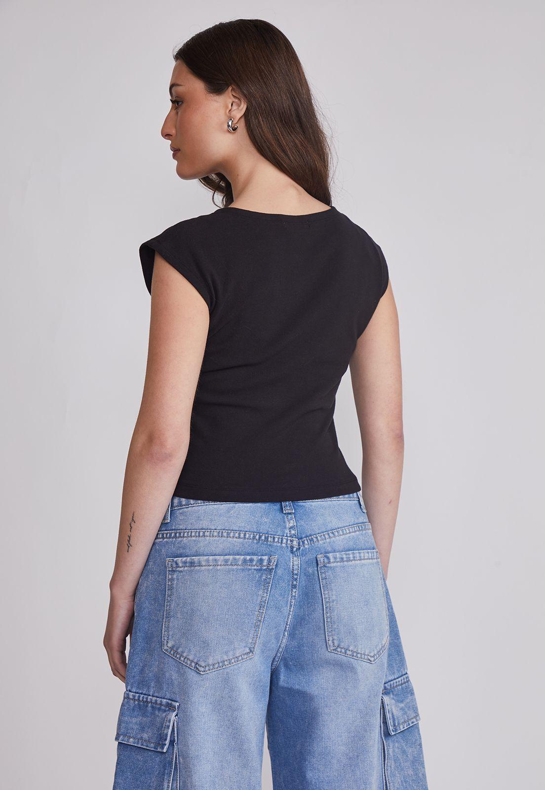 Polera Mujer Colores Negro Sioux-3