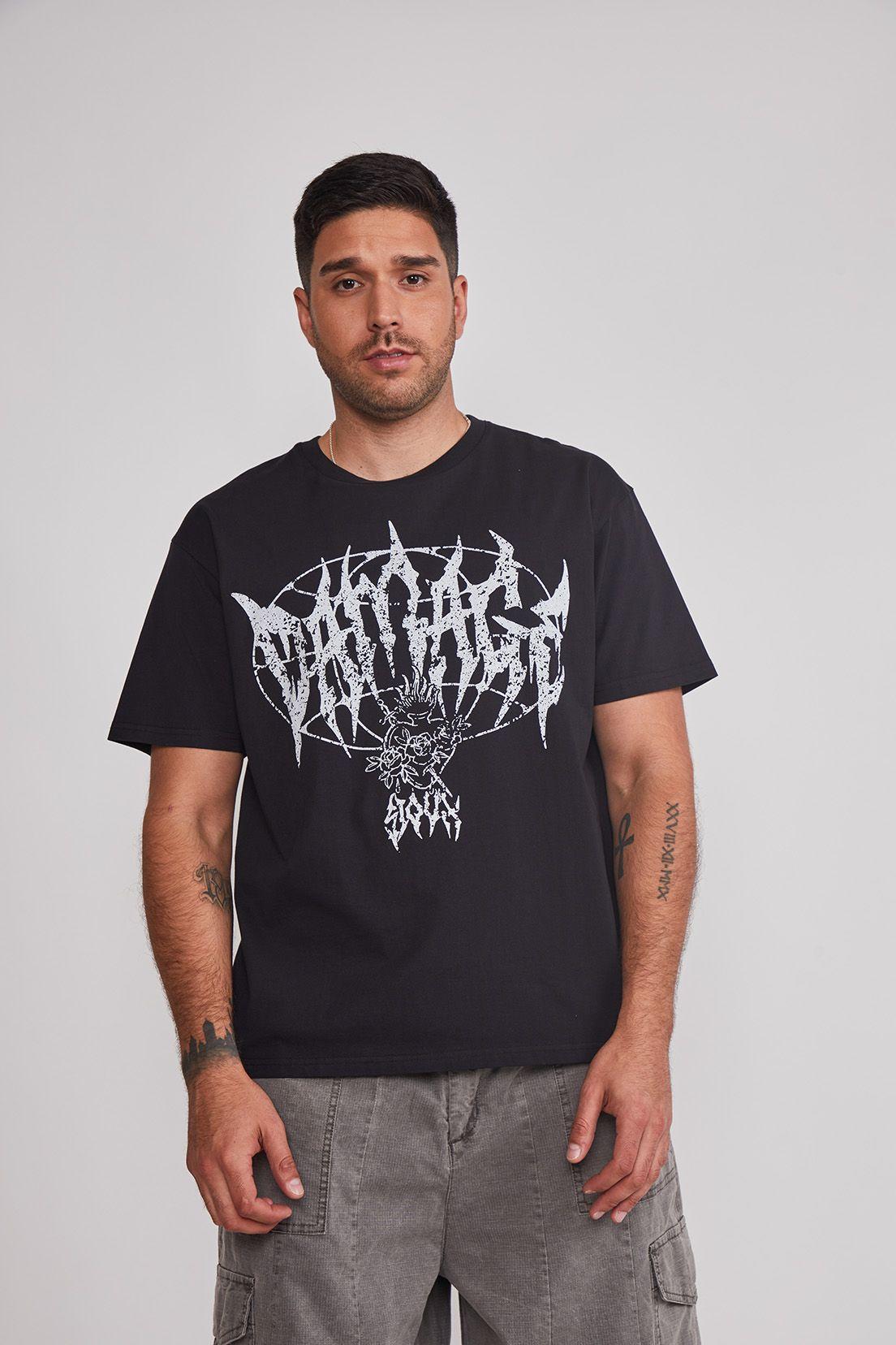 Polera Hombre Solar Negro Sioux-0