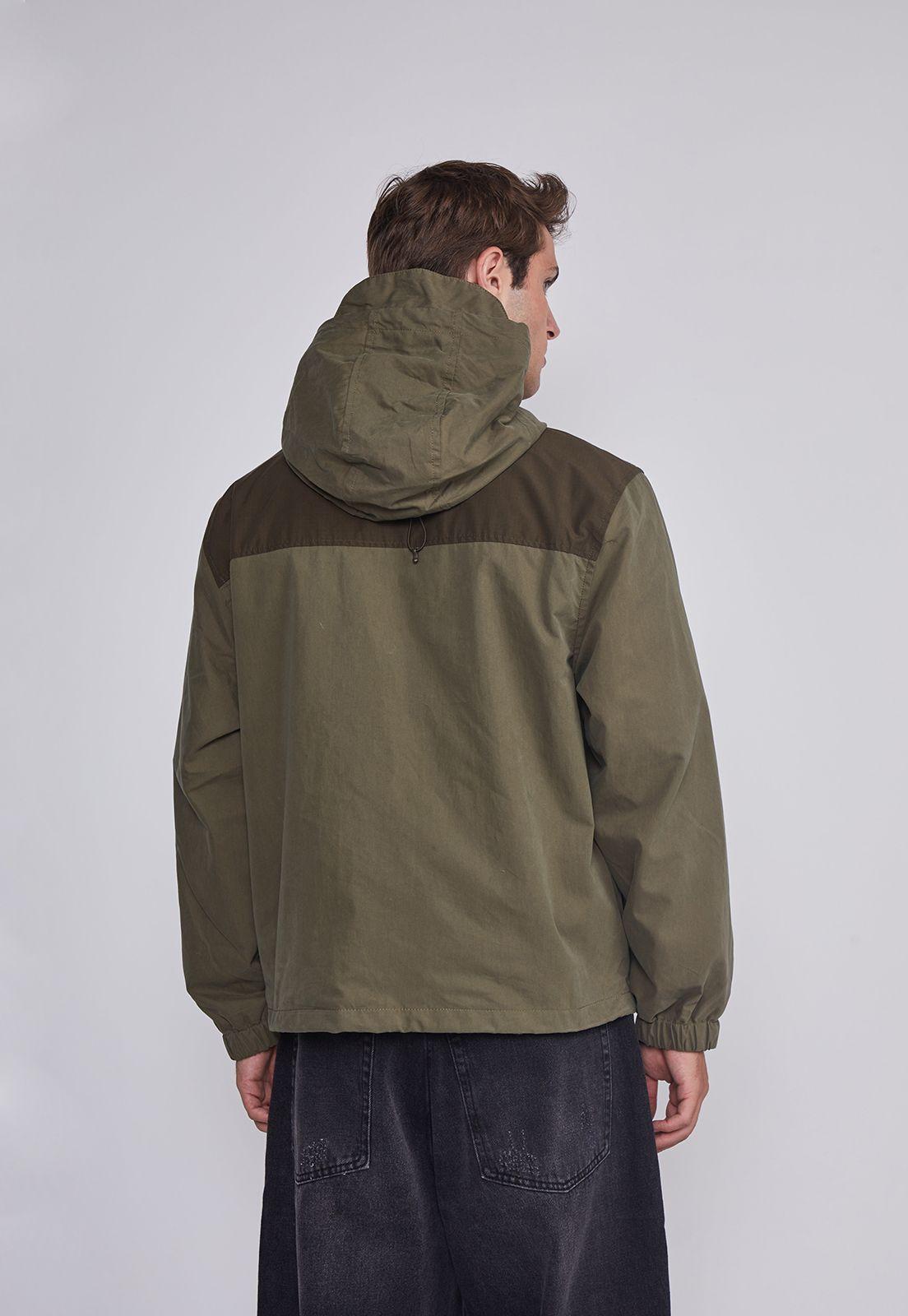 Cortaviento Hombre Con Cierre Verde Sioux-3