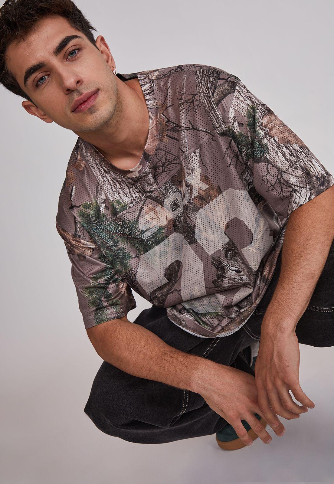 Polera Hombre Malla Fútbol Café Sioux-2