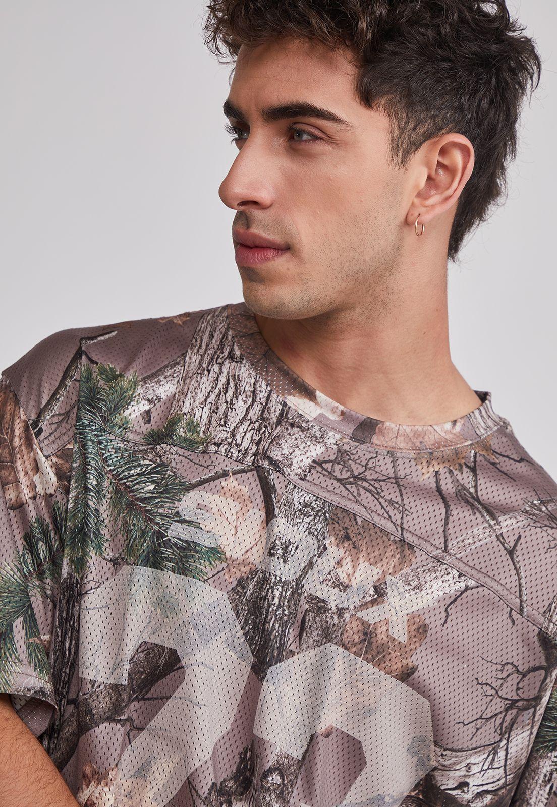 Polera Hombre Malla Fútbol Café Sioux-3