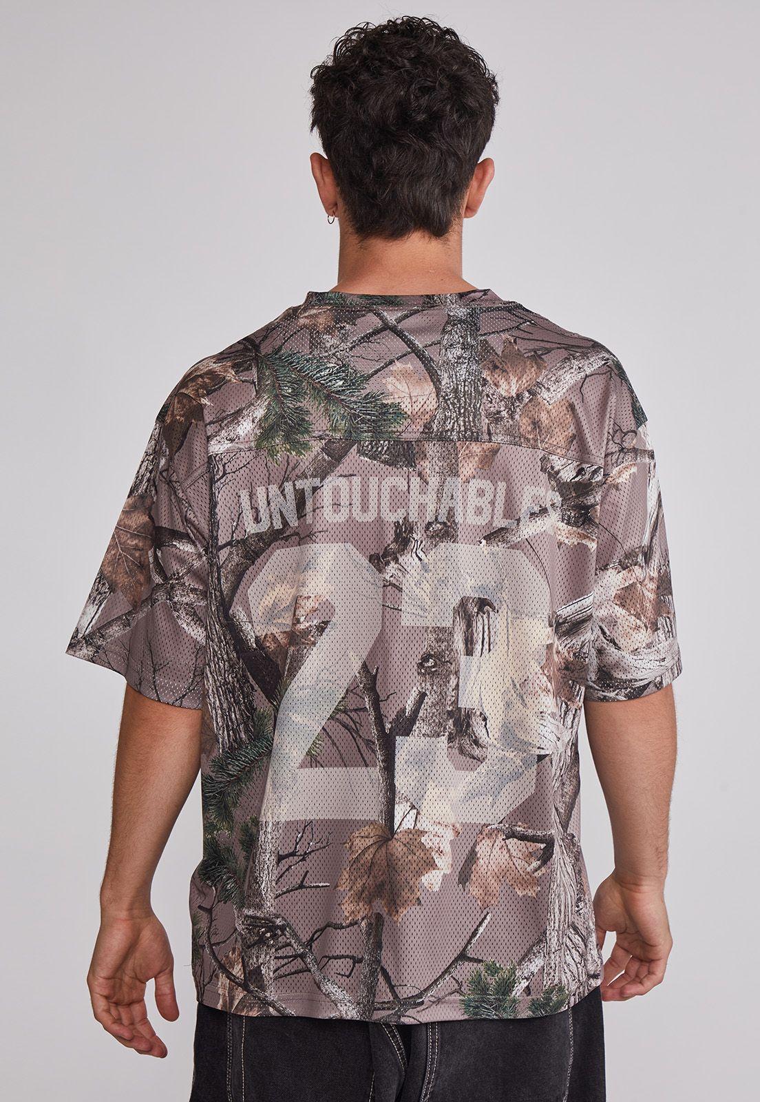 Polera Hombre Malla Fútbol Café Sioux-4