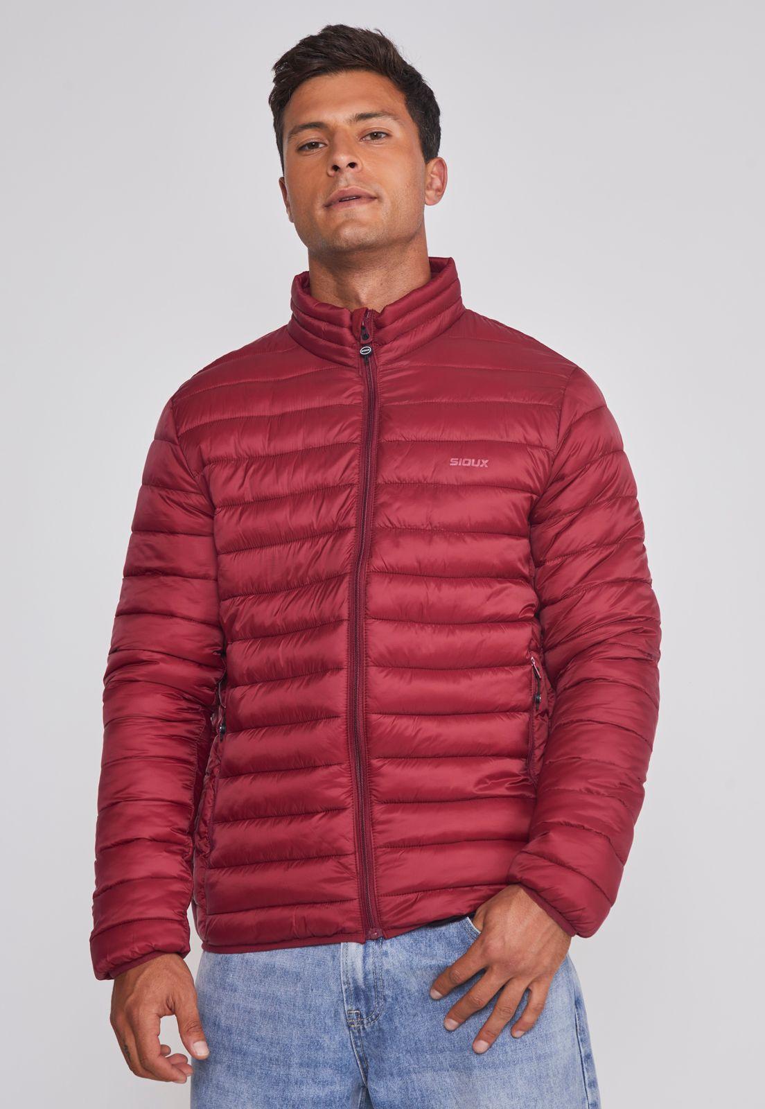 Parka Hombre Basica Lineas Rojo Sioux-0