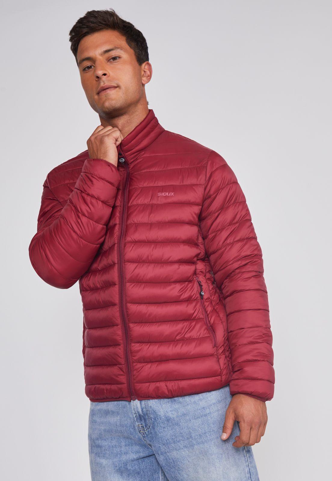 Parka Hombre Basica Lineas Rojo Sioux-4