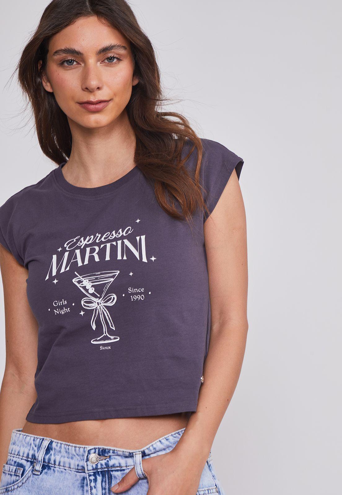 Polera Mujer Drinks Gris Sioux-2